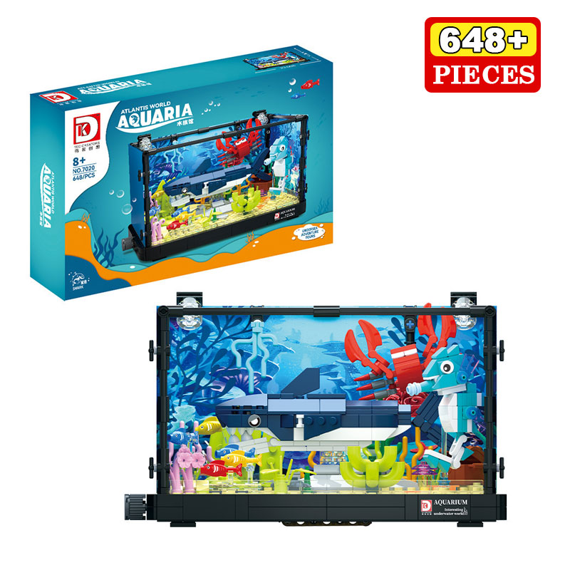 Aquarium Fish Of The World - 648PCS Shark Ecosystem Tank Building Blocks