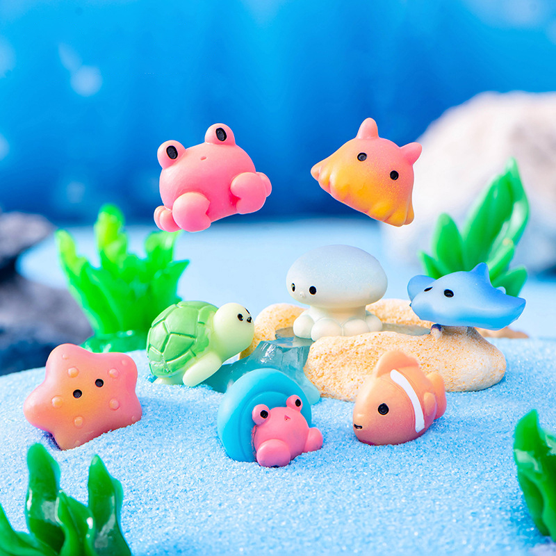 Aquarium Fish Discus - Creative Resin Ocean Animals Dolphins Qctopuses