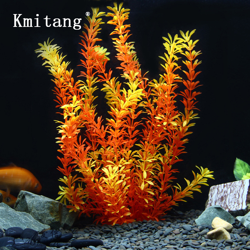 Aquarium Fish Artificial - 100cm Tropical Plants Large Artificial Water