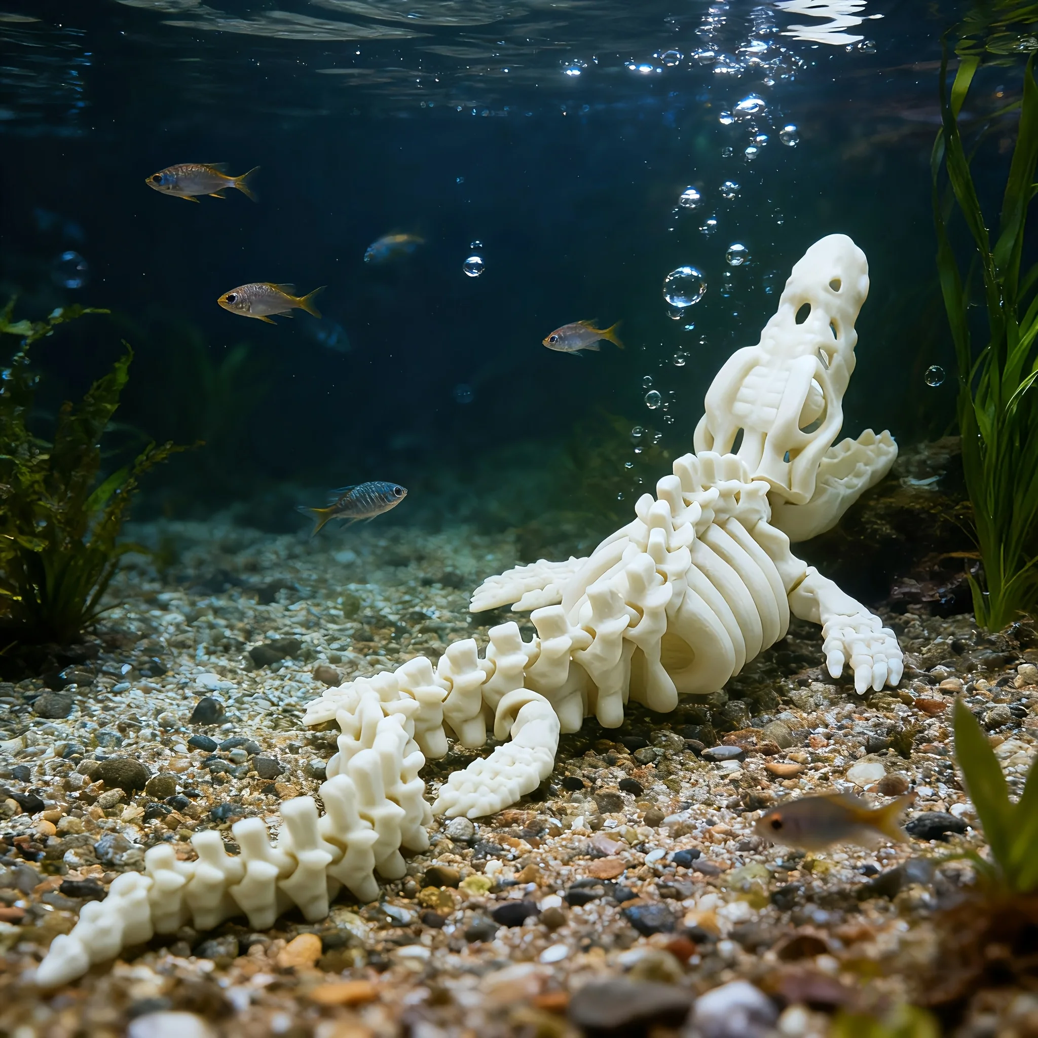 Aquarium Fish Reproduction - Realistic Canglong Skeleton Reproduction Aquarium Decoration