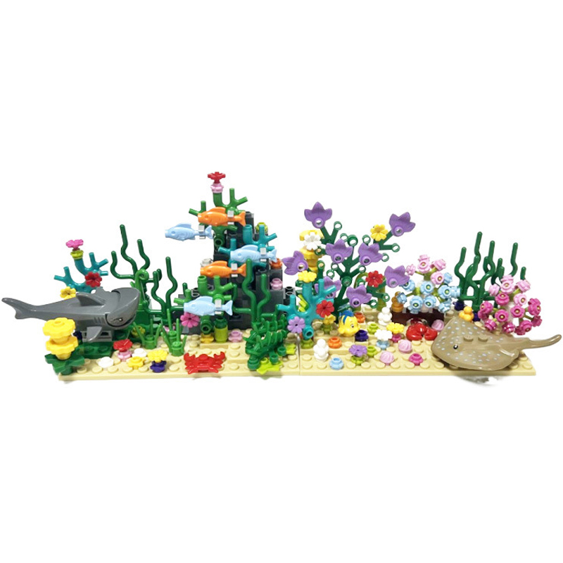 Aquarium Fish Of The World - City MOC Aquarium Underwater World Plant