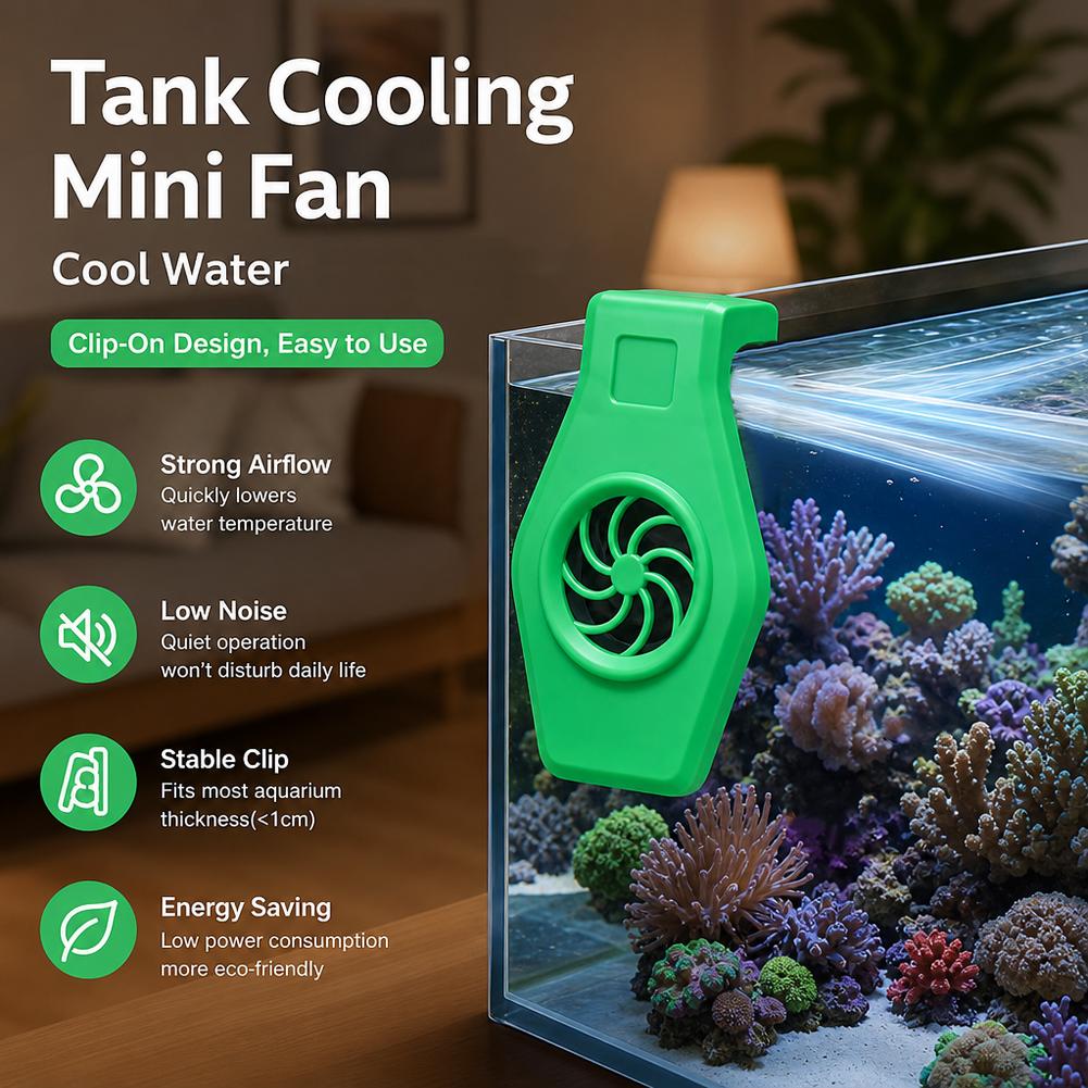 Aquarium Cooling Fan Mini Clip - огляд і ціна Aquarium Fish Cold Water