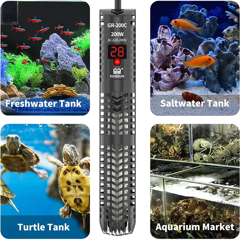Aquariums Submersible Heater D - огляд і ціна Aquarium Fish Cold Water