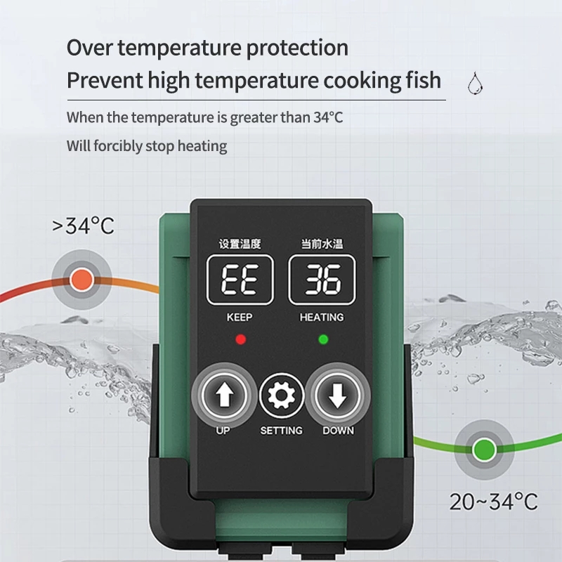 New Aquarium Submersible Heate - огляд і ціна Aquarium Fish Cold Water